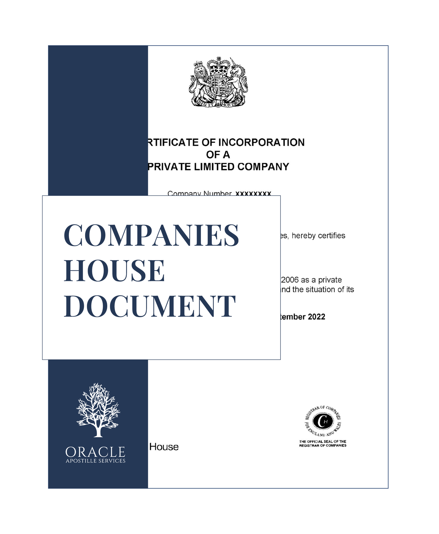 Companies House document – Premium 1 day Apostille service