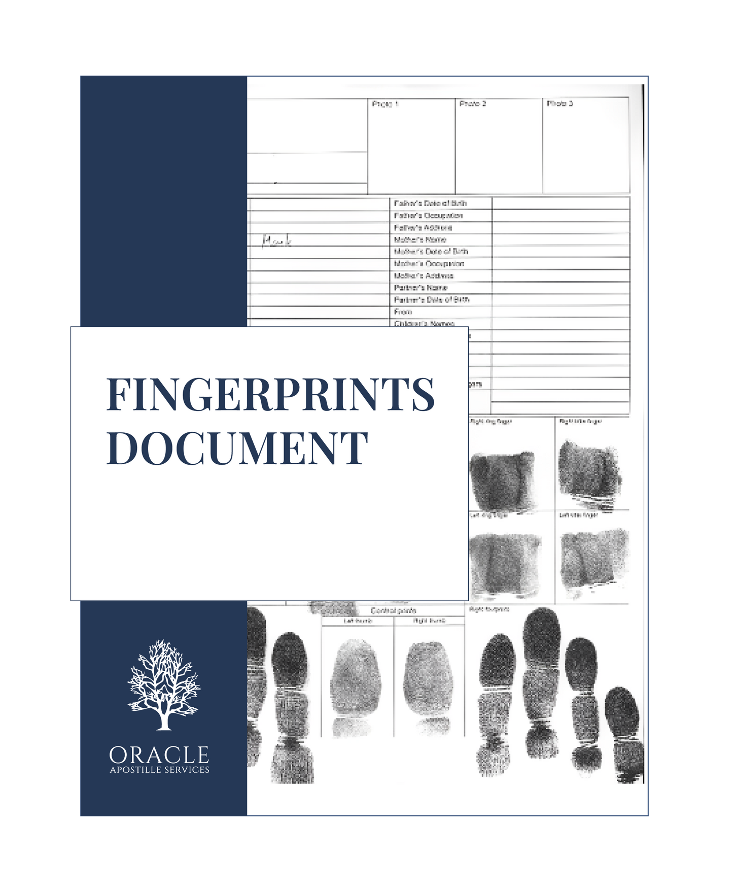 Fingerprints document – Premium 1 day Apostille service