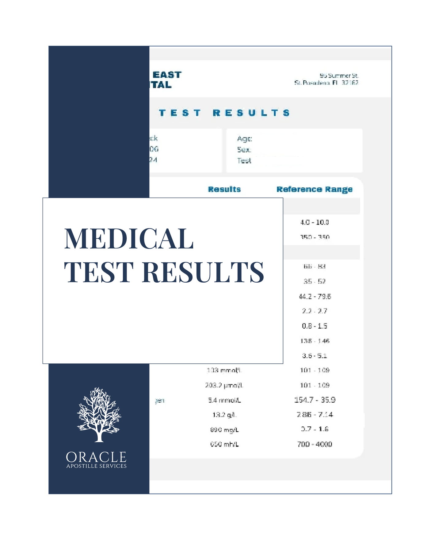 Medical test results – Premium 1 day Apostille service