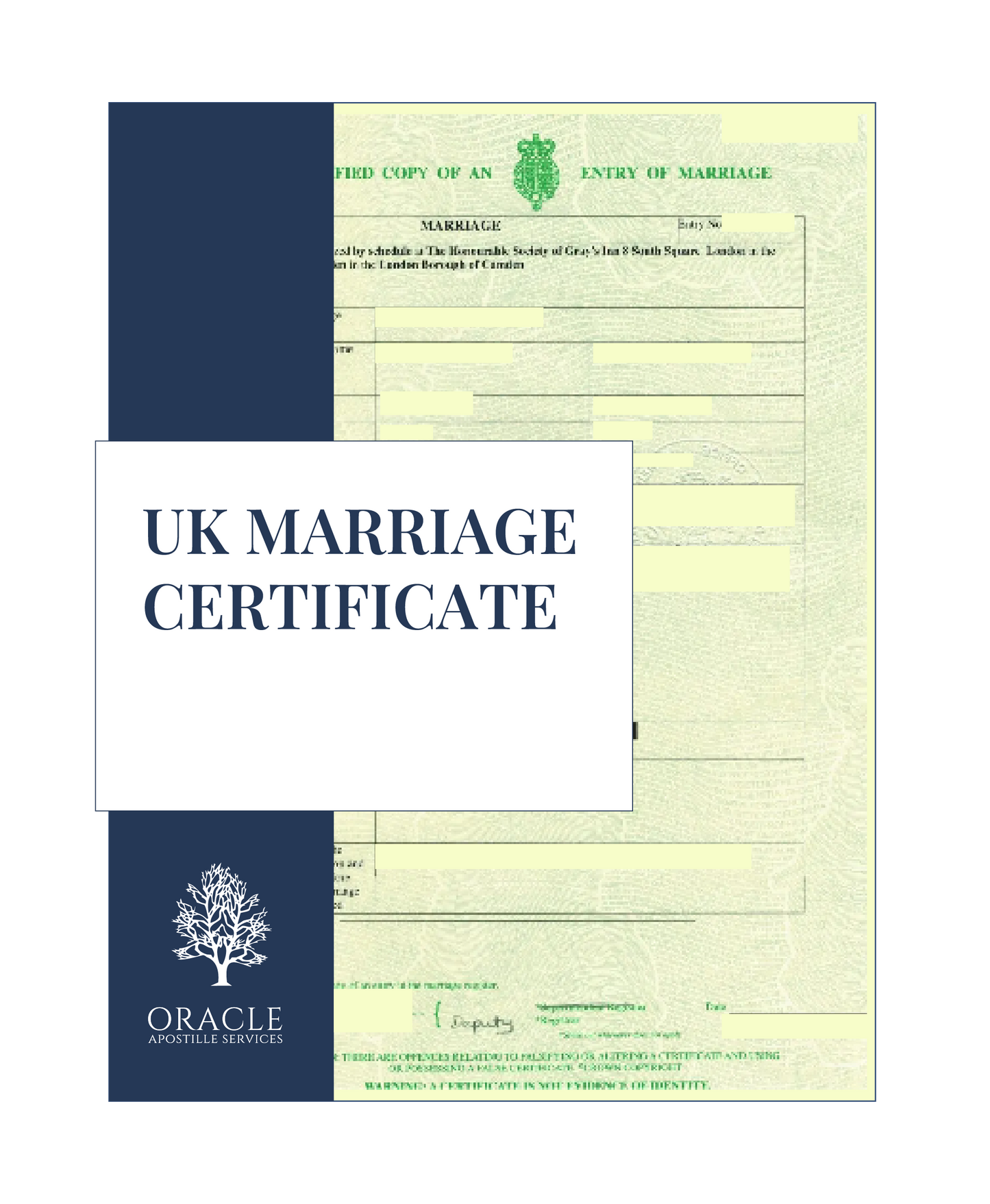 UK marriage certificate – Premium 1 day Apostille service