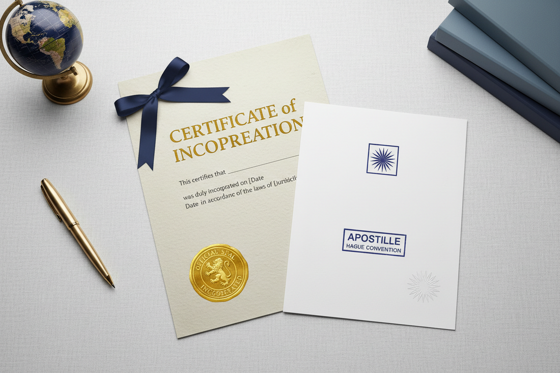 Certificate of incorporation: what it is and when you need an apostille