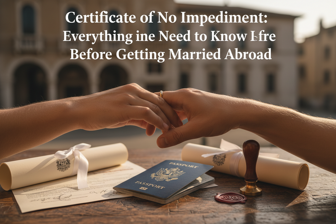 Certificate of no impediment: everything you need to know before getting married abroad