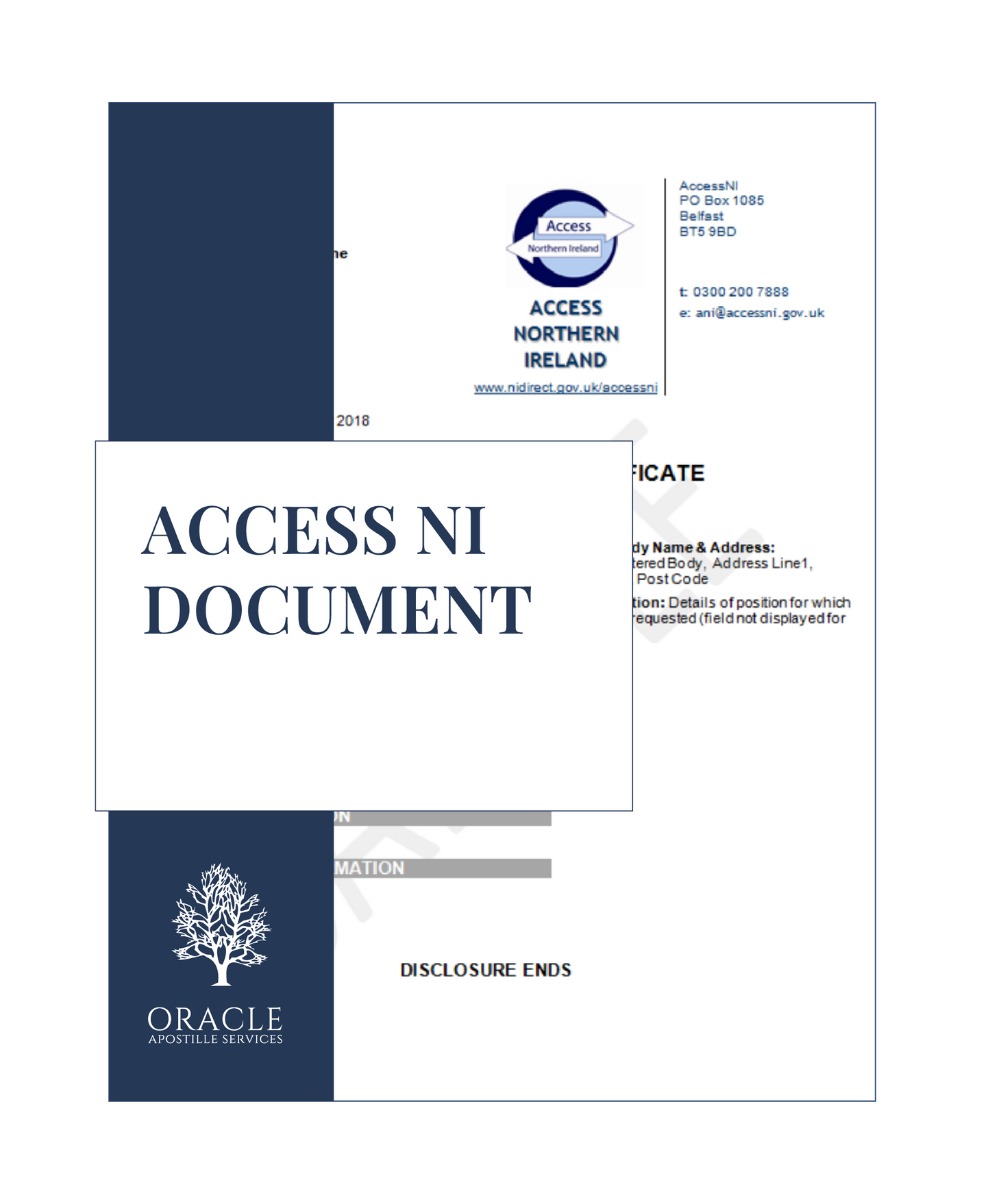 Access NI document – Premium 1 day Apostille service
