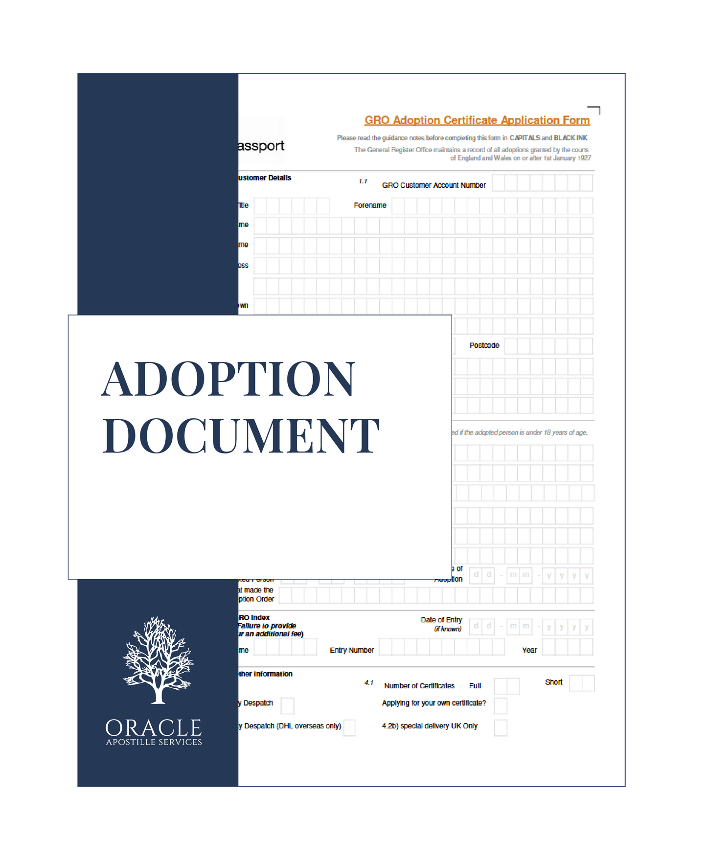 Adoption document – Premium 1 day Apostille service