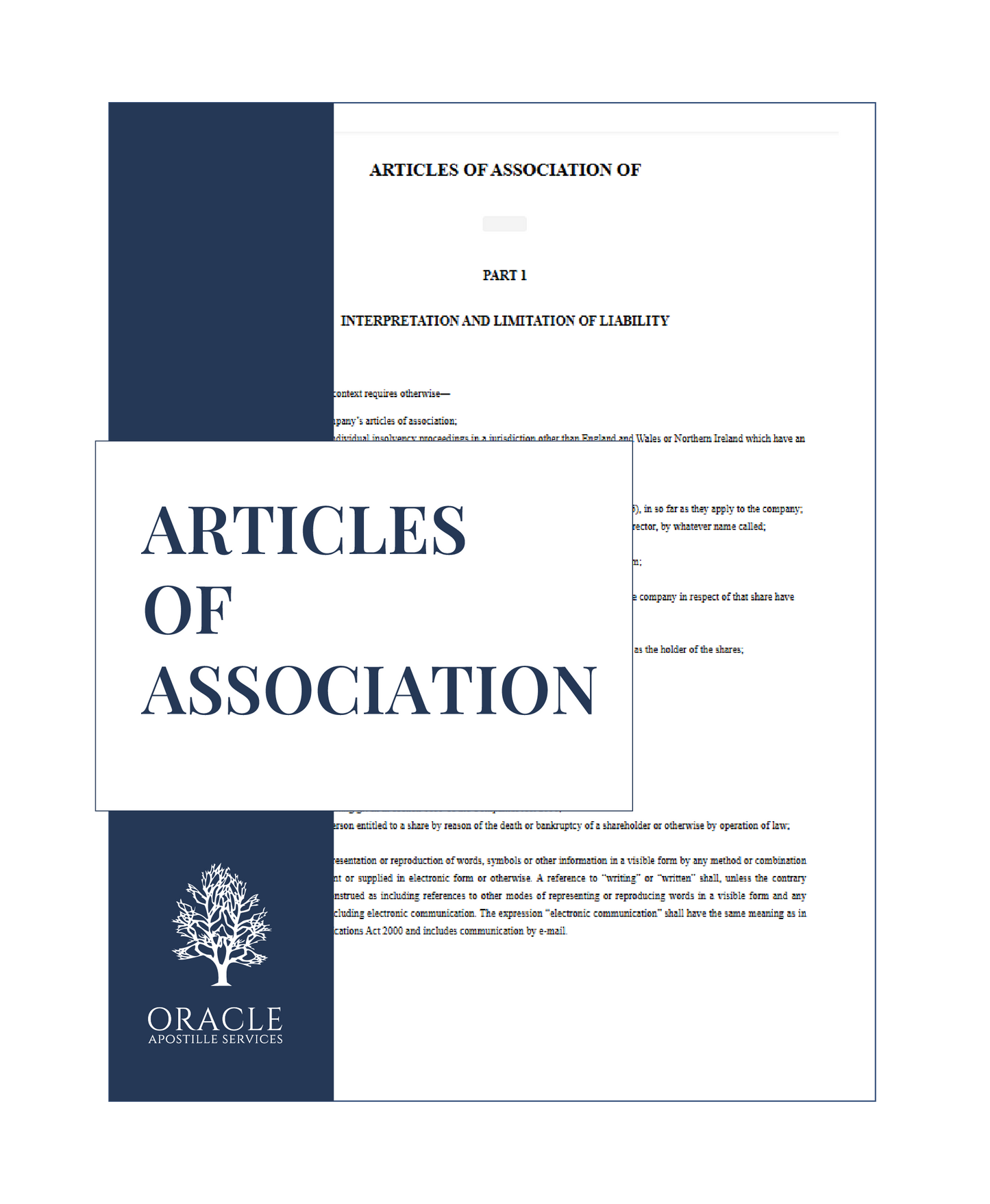 Articles of Association – Premium 1 day Apostille service