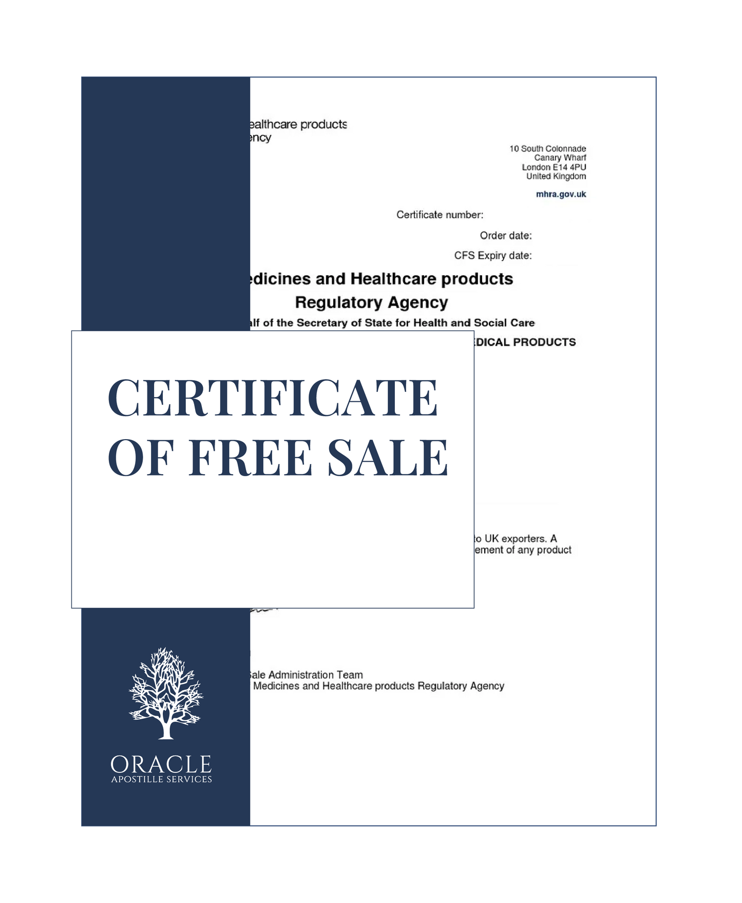 Certificate of freesale – Premium 1 day Apostille service