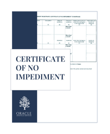 Certificate of no impediment – Premium 1 day Apostille service