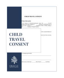 Child travel consent form – Premium 1 day Apostille service