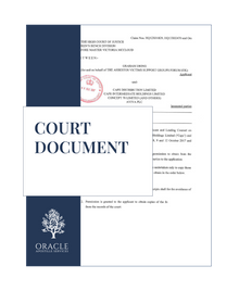 Court document – Premium 1 day Apostille service