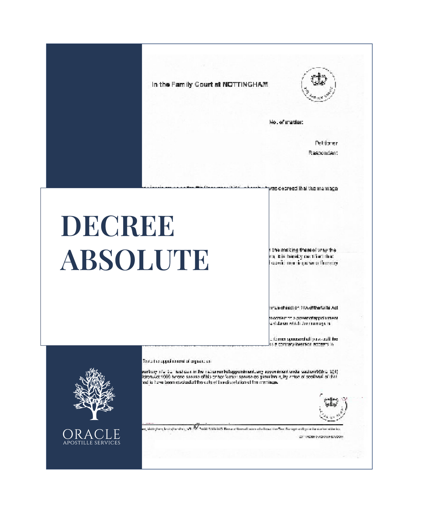 Decree Absolute – Premium 1 day Apostille service
