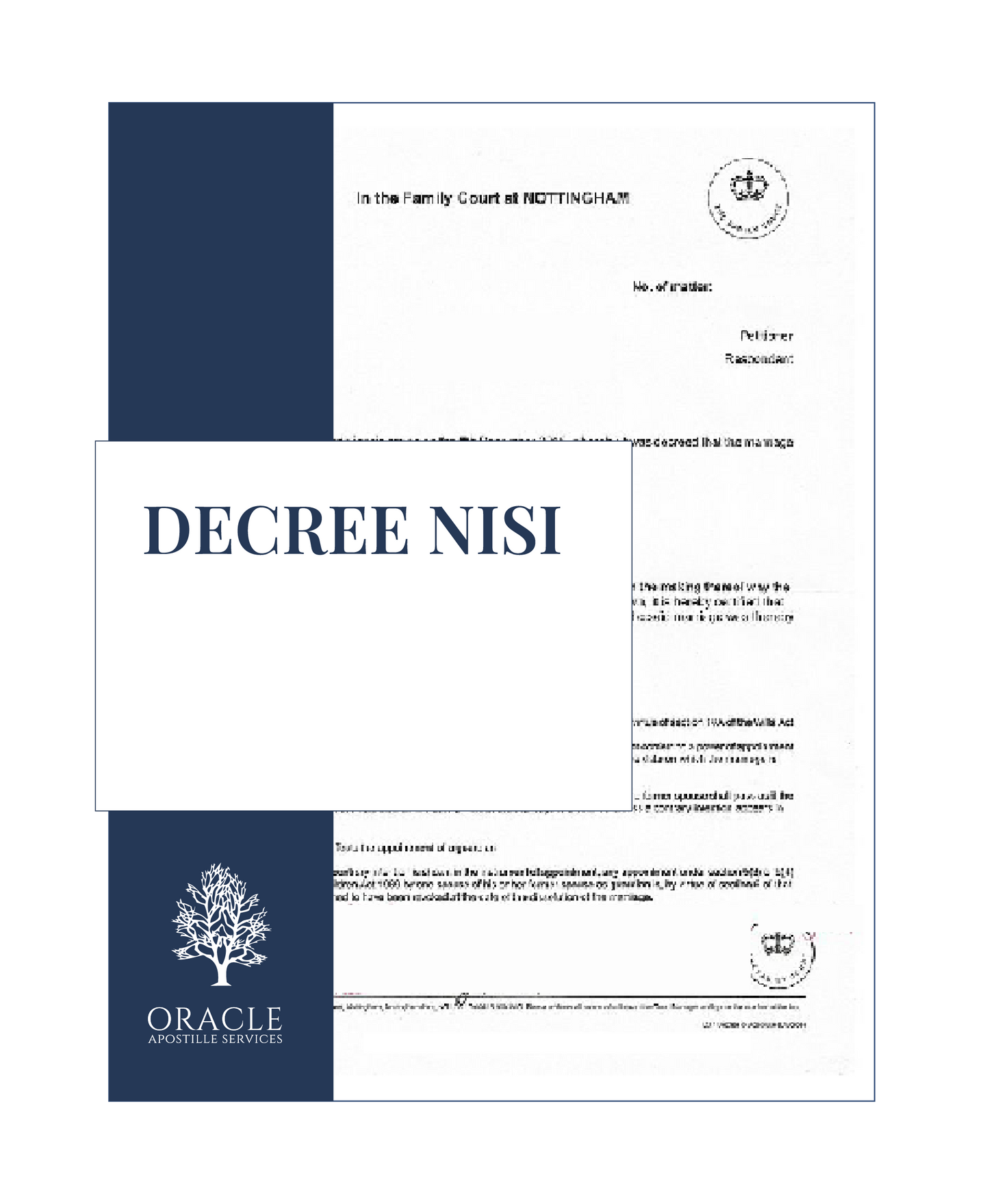 Decree Nisi – Premium 1 day Apostille service