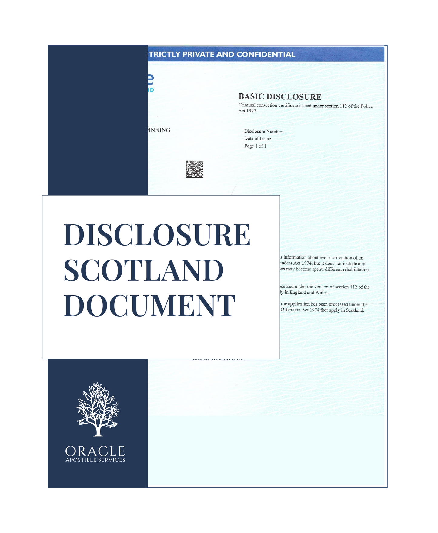 Disclosure Scotland document – Premium 1 day Apostille service