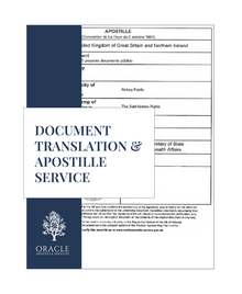 Document Translation + Apostille Service