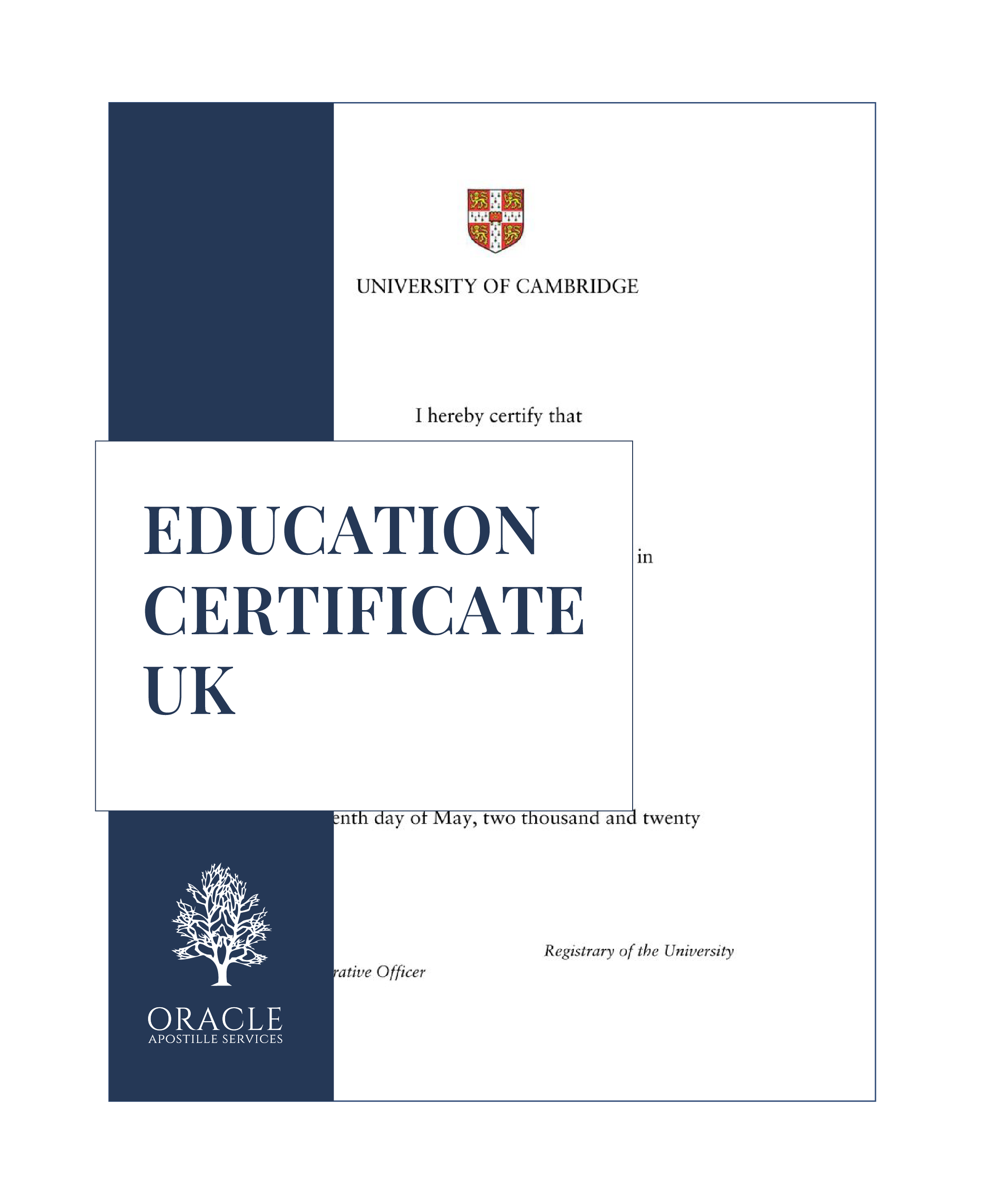 Educational Certificate (UK) – Proof of Academic Achievement – Orcap