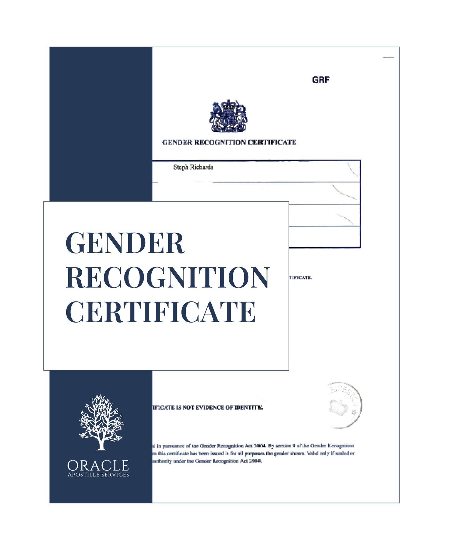 Gender Recognition Certificate – Premium 1 day Apostille service
