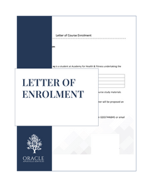 Letter of Enrolment – Premium 1 day Apostille service