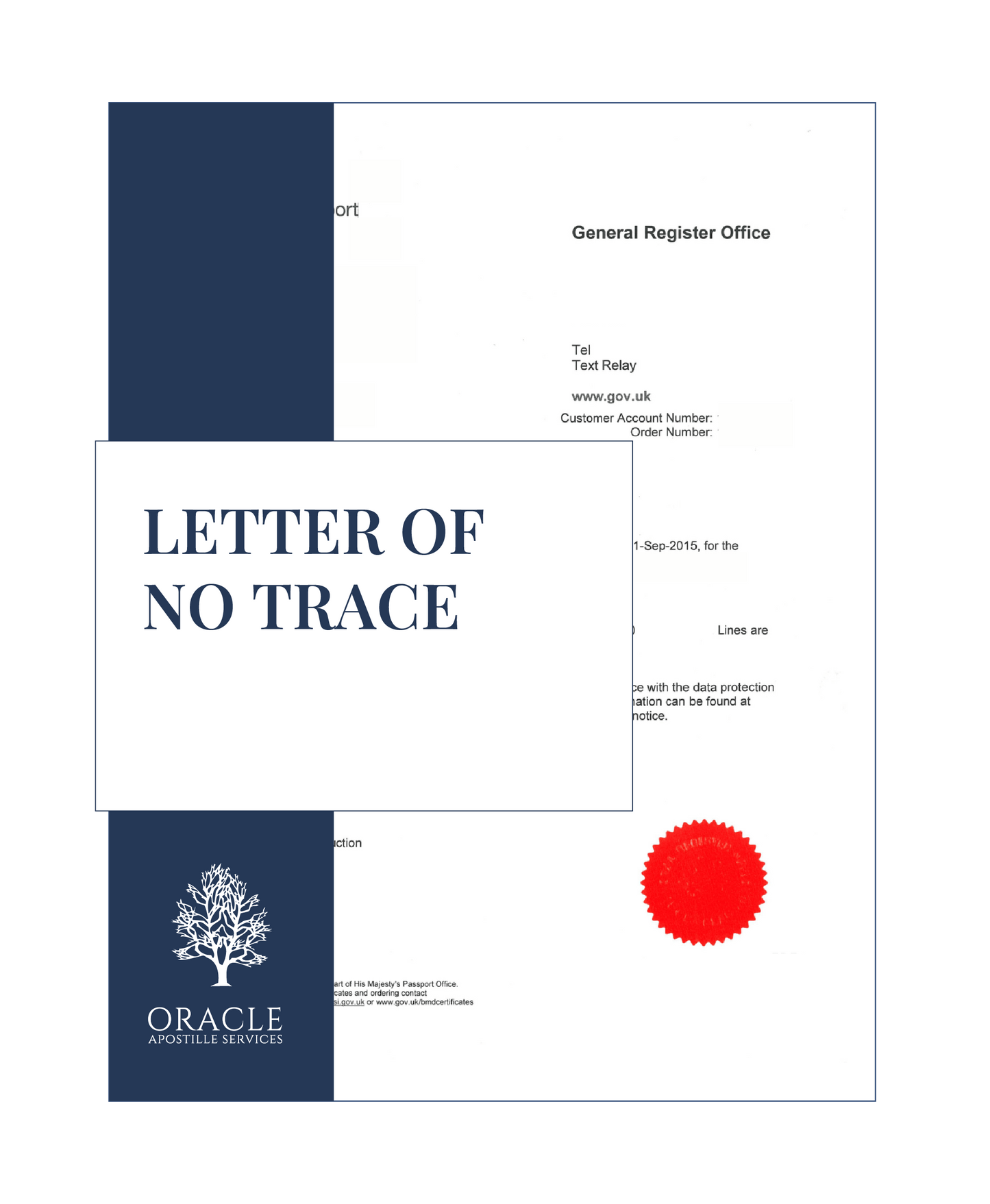 Letter of No Trace – Premium 1 day Apostille service