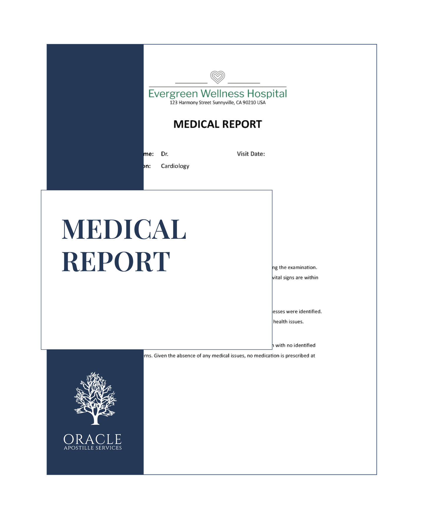 Medical report – Premium 1 day Apostille service