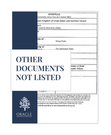 Other documents not listed – Premium 1 day Apostille service