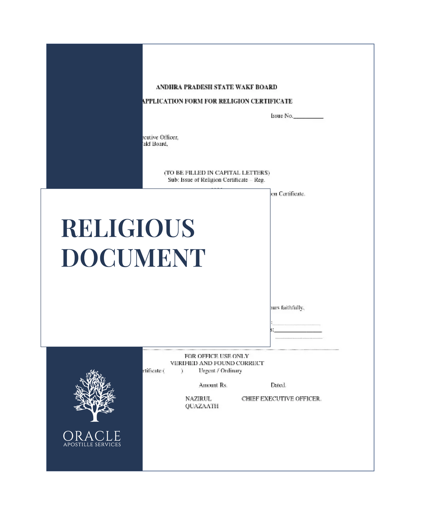 Religious document – Premium 1 day Apostille service