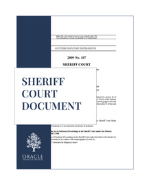 Sheriff court document – Premium 1 day Apostille service