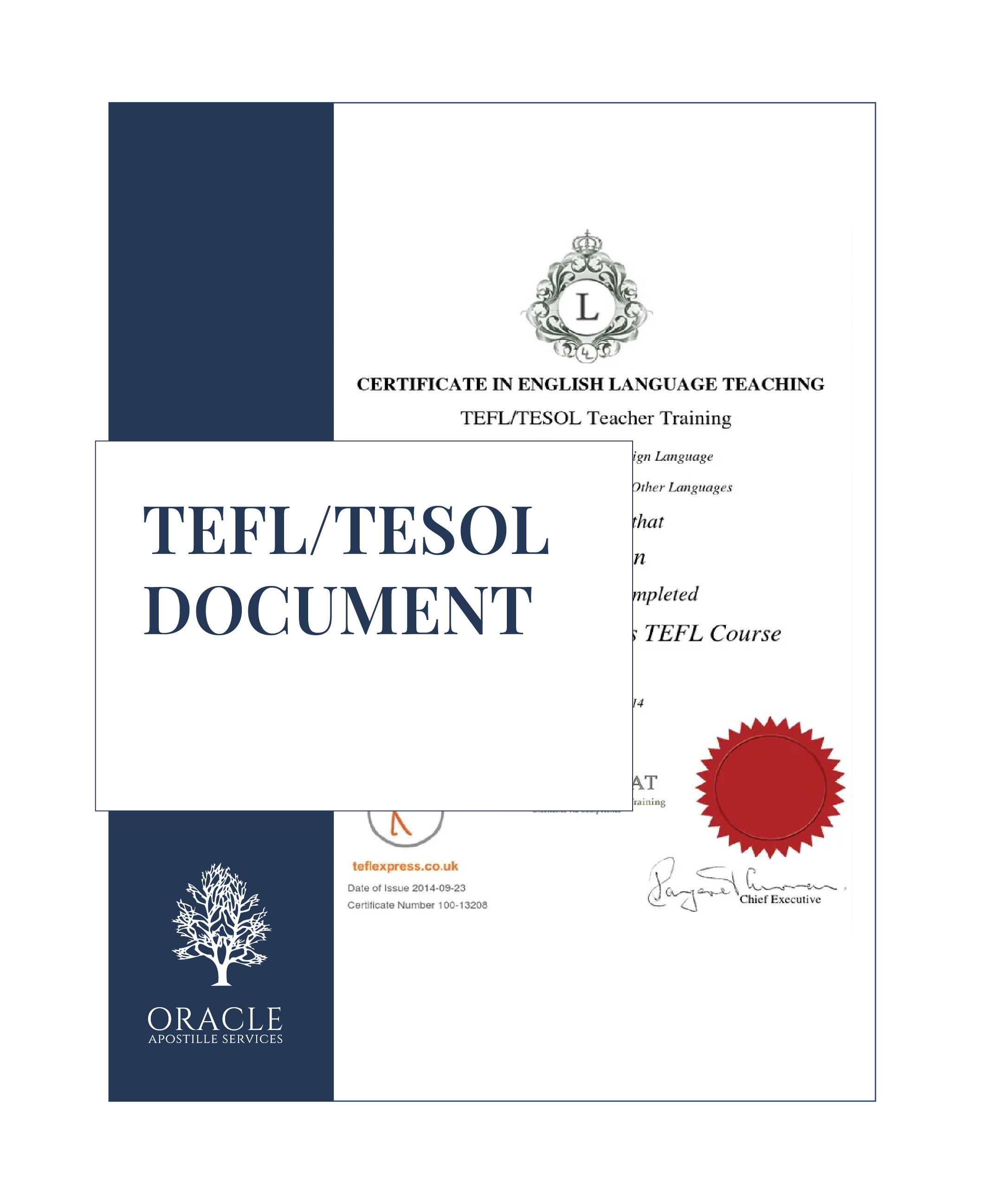TEFL or TESOL Document – Verification for Overseas Teaching – Orcap