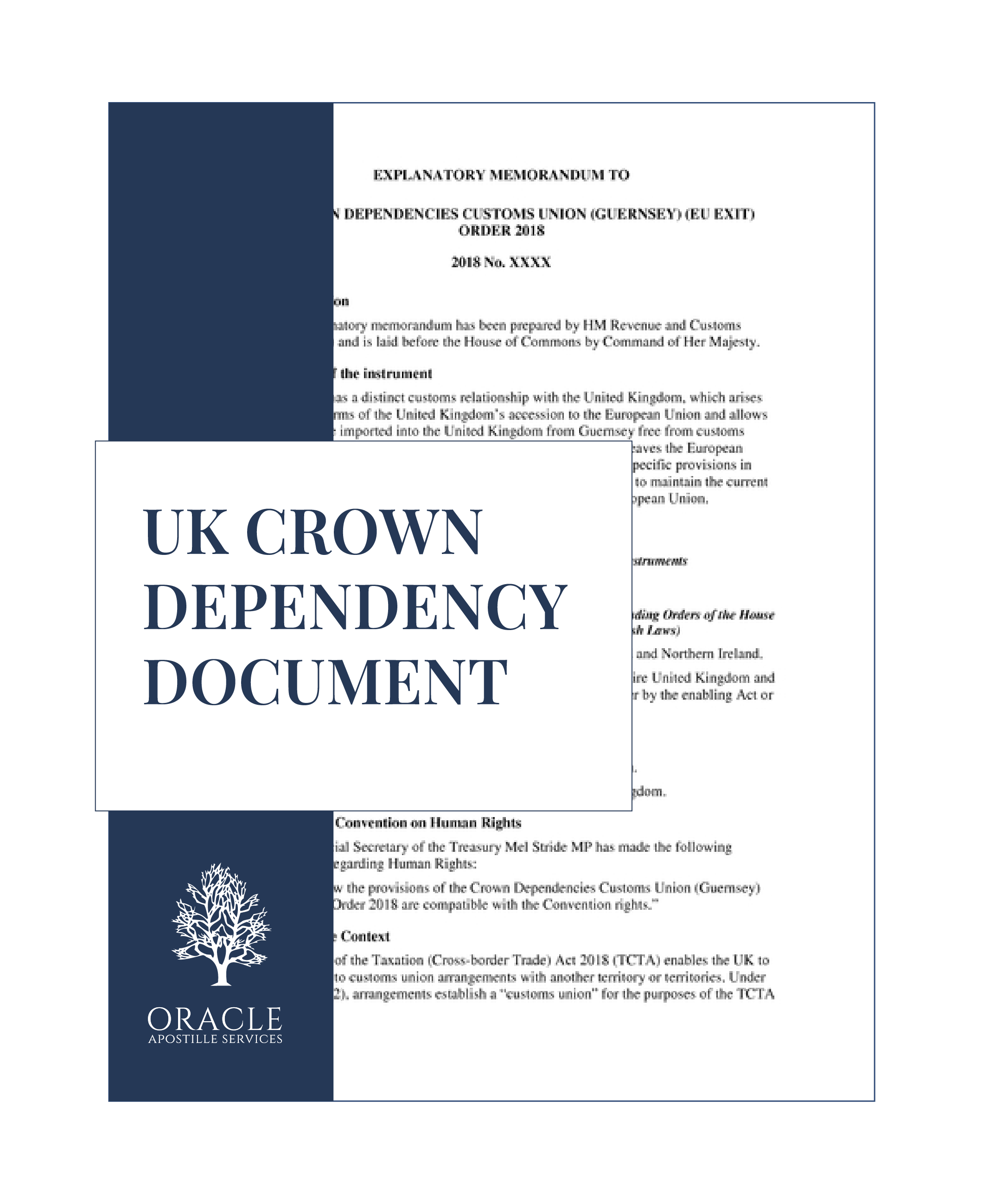 UK Crown Dependency Document – Certified Legalisation – Orcap