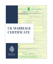 UK marriage certificate
