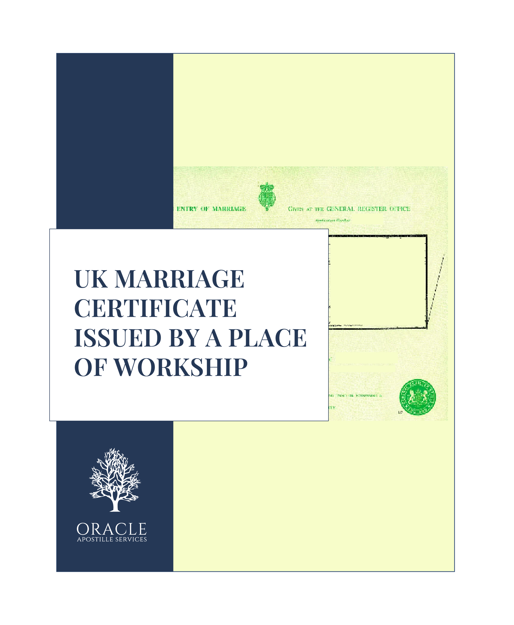Religious Marriage Certificate UK – Apostille & Legalisation – Orcap